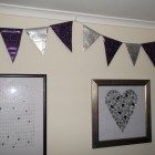 Christmas bunting and oh look my latest heart picture too Christmas bunting and oh look my latest heart picture too