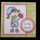 Smaller 6 inch card - Thank you Teacher