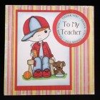 Smaller 6 inch card - Thank you Teacher