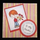 Smaller 6 inch card - Thank you Teacher