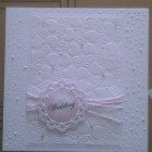 white and pale pink card