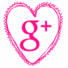 pink heart google plus