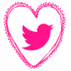 pink heart twitter