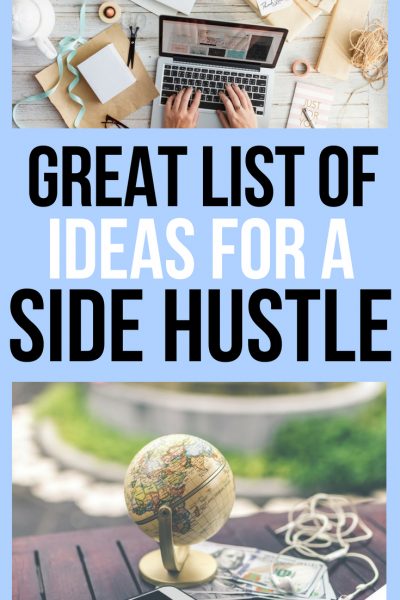Great List of Ideas for A side hustle