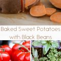 Baked Sweet Potatoes with Black Beans