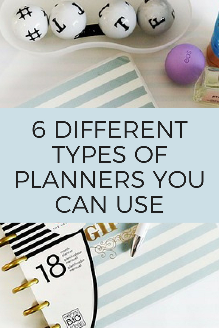 6 Different Types of Planners You Can Use