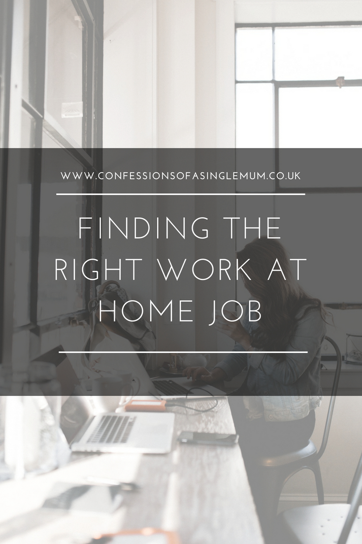 Finding the Right Work at Home Job