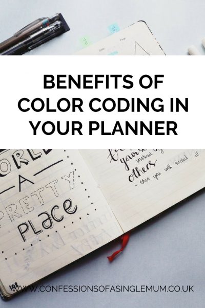 Benefits of Color Coding in Your Planner