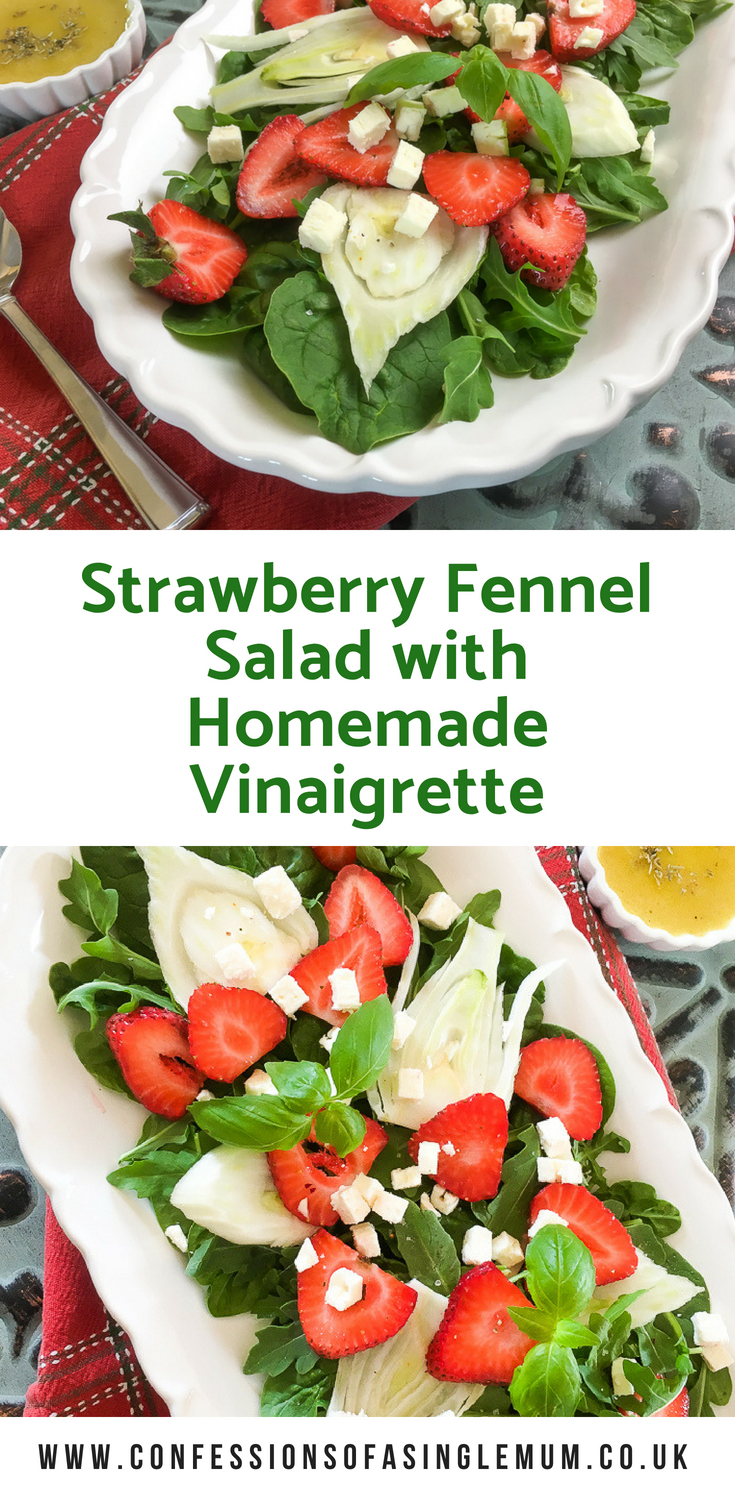 Strawberry Fennel Salad with Homemade Vinaigrette