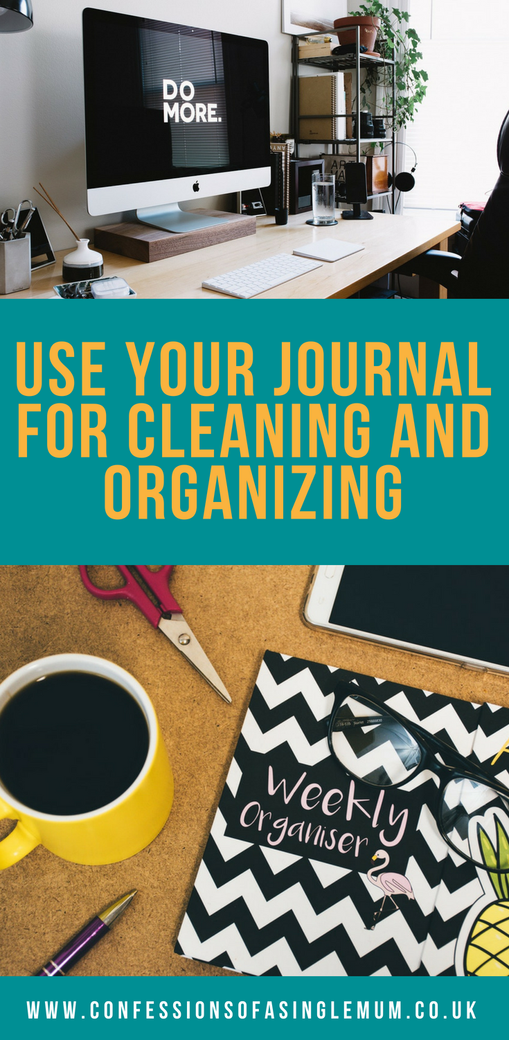 Use Your Journal for Cleaning and Organizing 1 Use Your Journal for Cleaning and Organizing 1