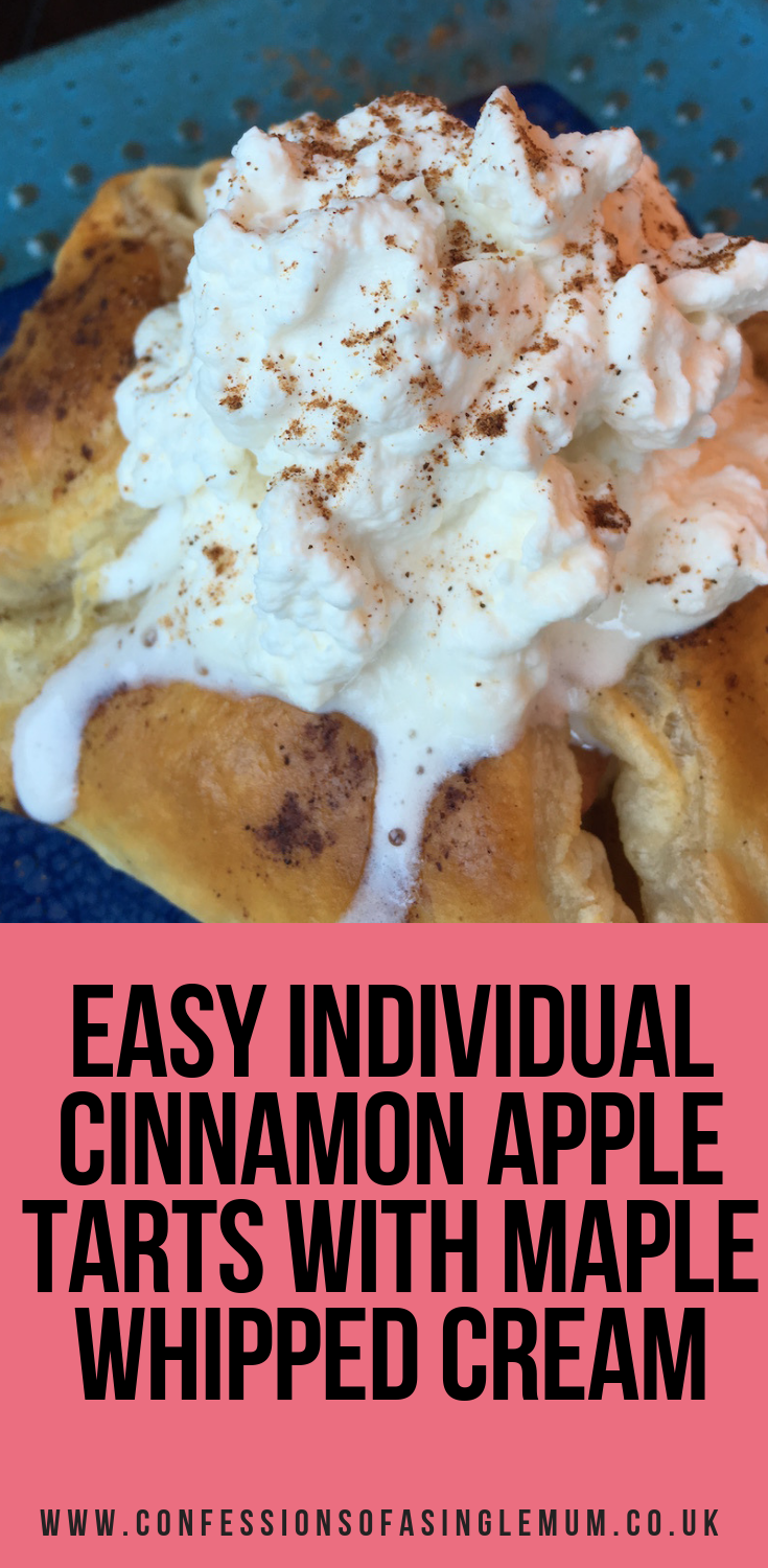 Easy Individual Cinnamon Apple Tarts with Maple Whipped Cream Easy Individual Cinnamon Apple Tarts with Maple Whipped Cream