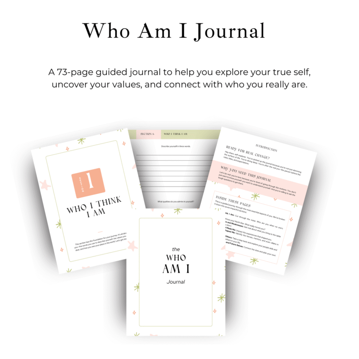 73-page Who Am I Journal with guided self-discovery prompts for reflection and personal growth 73-page Who Am I Journal with guided self-discovery prompts for reflection and personal growth