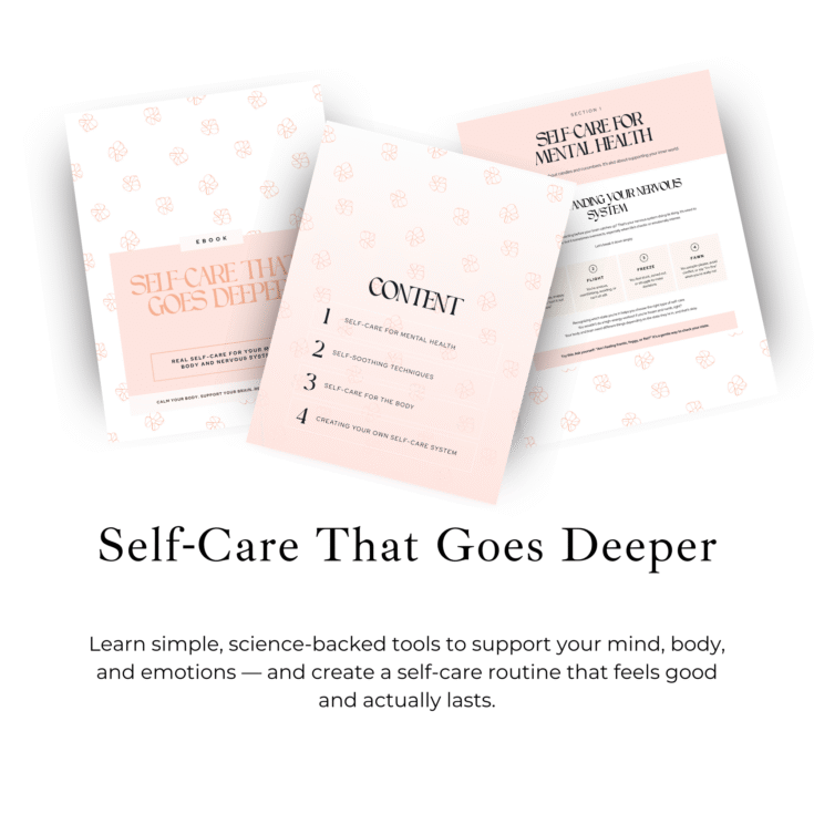 Self-Care That Goes Deeper Workbook Self-Care That Goes Deeper workbook and eBook with tools and exercises for stress relief, mindfulness, and emotional wellbeing.